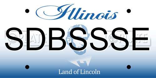 SDBSSSE Illinois License Plate