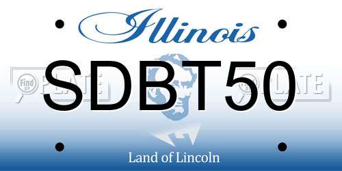 SDBT50 Illinois License Plate
