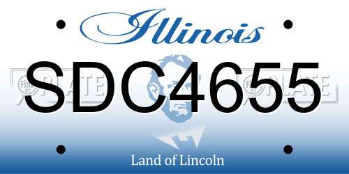 SDC4655 Illinois License Plate