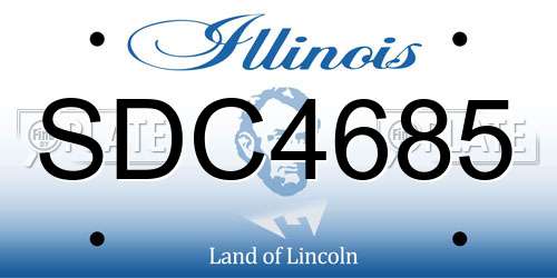 SDC4685 Illinois License Plate