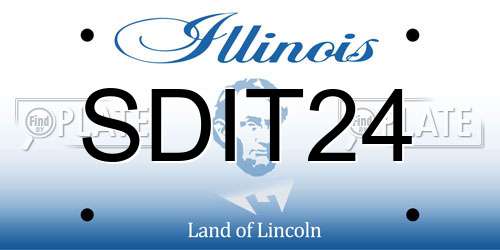 SDIT24 Illinois License Plate