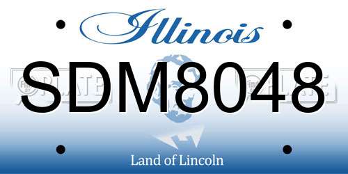 SDM8048 Illinois License Plate