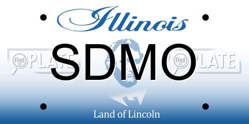 SDMO Illinois License Plate