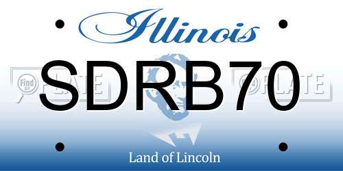 SDRB70 Illinois License Plate