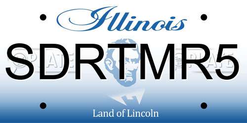 SDRTMR5 Illinois License Plate