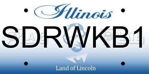 SDRWKB1 Illinois License Plate