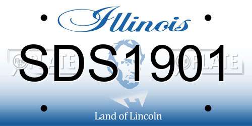 SDS1901 Illinois License Plate