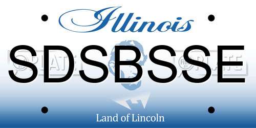 SDSBSSE Illinois License Plate