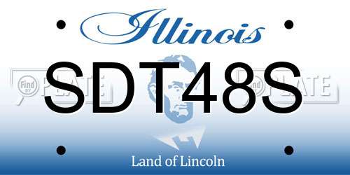 SDT48S Illinois License Plate