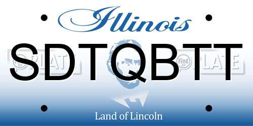 SDTQBTT Illinois License Plate
