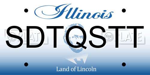 SDTQSTT Illinois License Plate