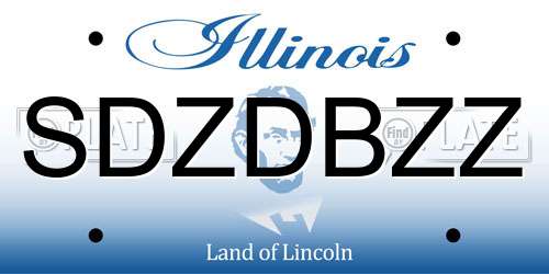 SDZDBZZ Illinois License Plate