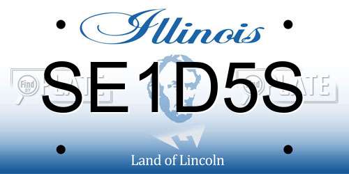 SE1D5S Illinois License Plate