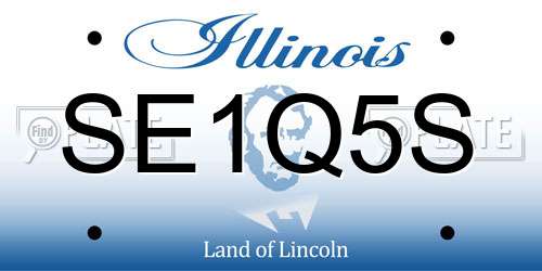 SE1Q5S Illinois License Plate