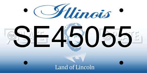SE45055 Illinois License Plate