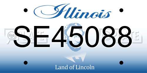 SE45088 Illinois License Plate