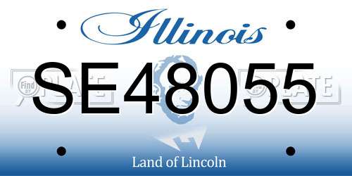 SE48055 Illinois License Plate