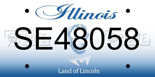 SE48058 Illinois License Plate