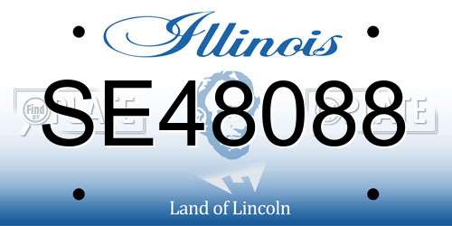 SE48088 Illinois License Plate