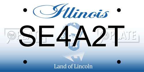 SE4A2T Illinois License Plate