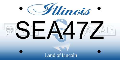 SEA47Z Illinois License Plate