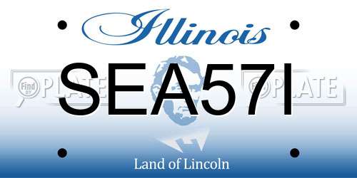SEA57I Illinois License Plate