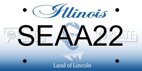 SEAA22 Illinois License Plate