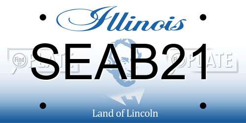 SEAB21 Illinois License Plate