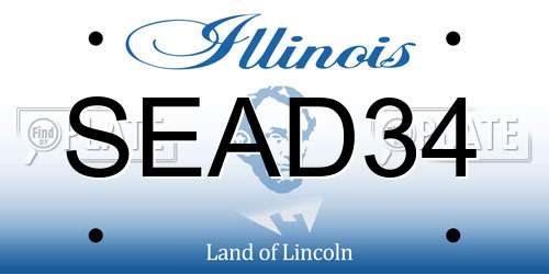 SEAD34 Illinois License Plate