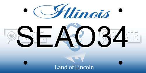 SEAO34 Illinois License Plate