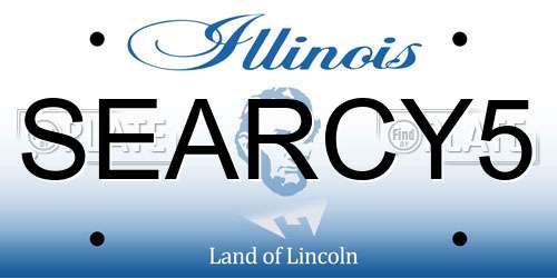 SEARCY5 Illinois License Plate