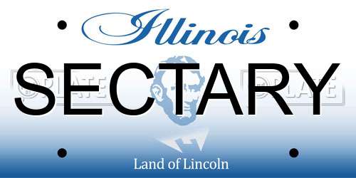 SECTARY Illinois License Plate