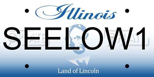 SEELOW1 Illinois License Plate