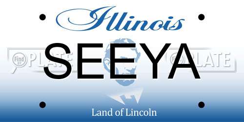 SEEYA Illinois License Plate
