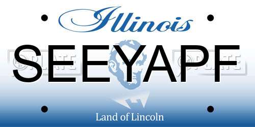 SEEYAPF Illinois License Plate