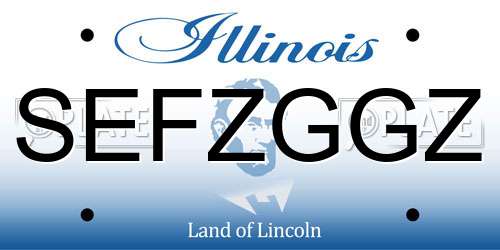 SEFZGGZ Illinois License Plate