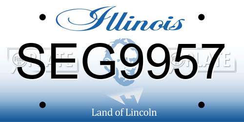 SEG9957 Illinois License Plate