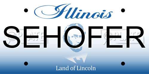 SEHOFER Illinois License Plate