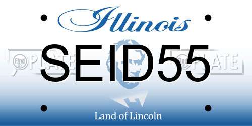 SEID55 Illinois License Plate