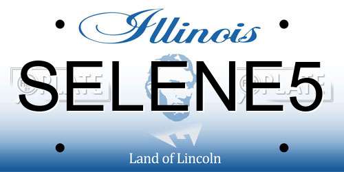 SELENE5 Illinois License Plate