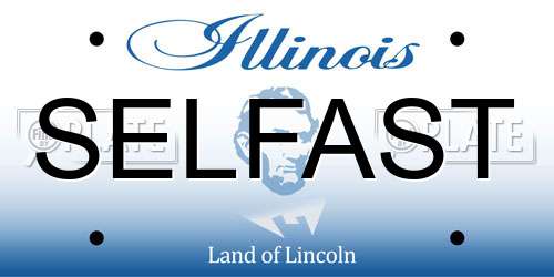 SELFAST Illinois License Plate