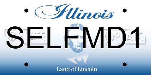SELFMD1 Illinois License Plate