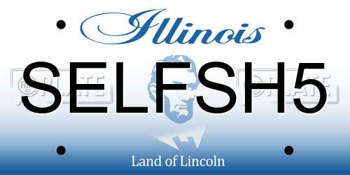 SELFSH5 Illinois License Plate