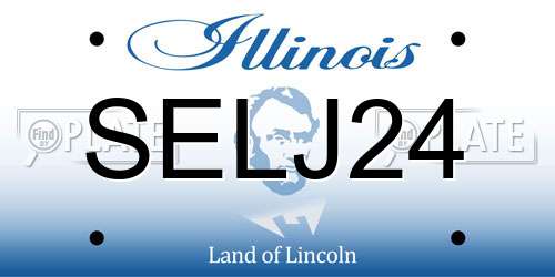 SELJ24 Illinois License Plate