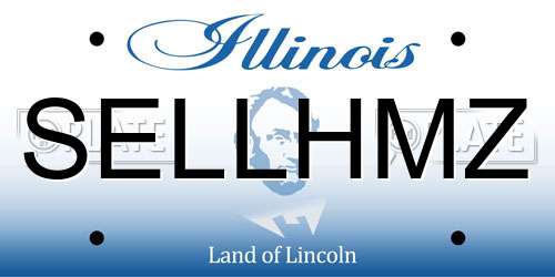 SELLHMZ Illinois License Plate
