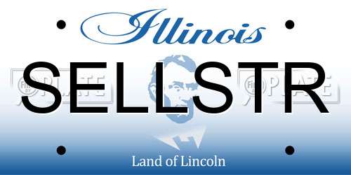 SELLSTR Illinois License Plate