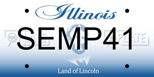 SEMP41 Illinois License Plate