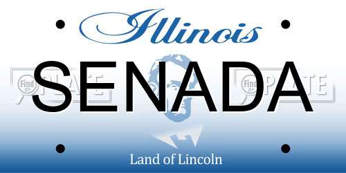 SENADA Illinois License Plate