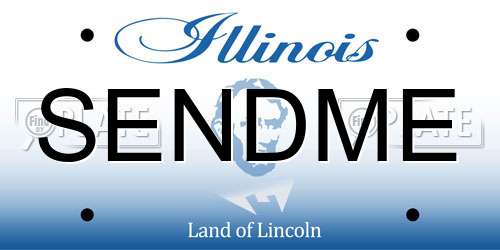 SENDME Illinois License Plate