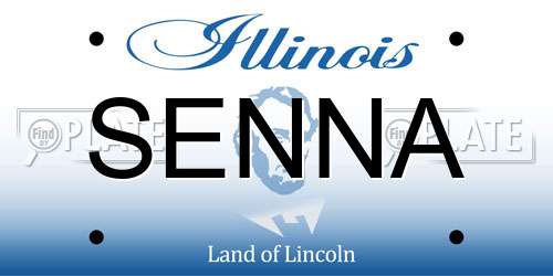 SENNA Illinois License Plate